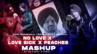 No Love x Sick Love x Peaches (Trap Mix Mashup) | Sidhu Moosewala | Shubh | HS Visual x Papul