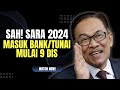 SAH! SARA RM150 & RM300 MASUK AKAUN BANK ATAU TUNAI MULAI 9 DIS!