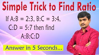 Simple Trick to Find Ratio I Shortcut to find Ratio I Useful to all competitive Exams and Students