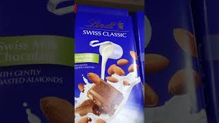 Lindt Swiss Classic Milk Chocolate  with Roasted Almonds#Shorts#Lindt lindor # Milk Chocolate# m