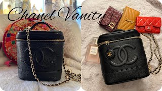 Chanel Caviar Timeless Vanity with Chain| Review + WIMB | Chanel Vintage