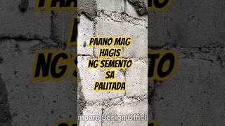 Paano mga hagis ng semento sa palitada ng pader #diy #construction #tutorial #shorts