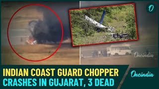 BREAKING: Indian Coast Guard Dhruv Helicopter Crashes in Gujarat During Training, Three Dead