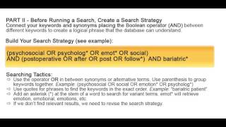 Searching with Keywords in Multiple Databases (including CINAHL)