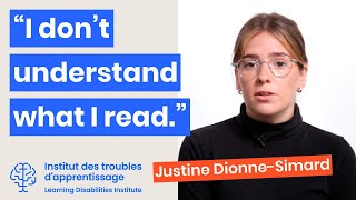 “I don’t understand what I read.” - Learning Disabilities Institute