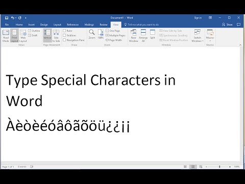 Type Spanish Letters in Microsoft WORD Without Changing Keyboard Layout Type Spanish Letters in Microsoft WORD Without Changing Keyboard Layout