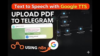 👉 Convert PDF to Audio using Google Text-to-Speech | Telegram Bot + AI Automation #n8n #ai #qa #sdet