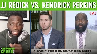 What gets lost in JJ Redick vs. Kendrick Perkins MVP debate on First Take | Draymond Green Show