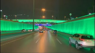 Saudi national day Riyadh 2022 / fantastic road view/ 92 national day Saudi Arabia