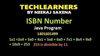Isbn number in java