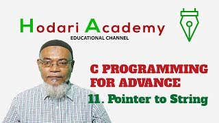 C Programming for Advanced - 11. Pointer to String