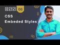 CSS Embedded Styles - CSS Tutorial 06 🚀
