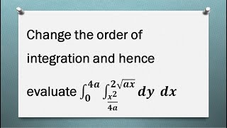 Multiple Integral | Double Integral | Change the order of Integration | Problem - 31 | Tamil