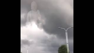 LORD BUDDHA appeared in clouds//unexpected incident!!!! WONDER WORLD..