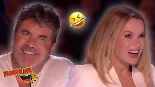 TOP 10 FUNNIEST BGT Auditions EVER! Simon Cowell Laughing!