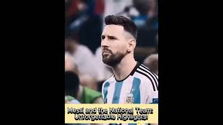 Messi and the National Team: Unforgettable Highlights! #football #leader #soccer #shorts #shortvideo