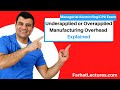 Underapplied or Overapplied Manufacturing Overhead Explained