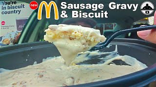 McDonald's® Sausage Gravy \u0026 Biscuit Review! 🤡🌅🤩 | NEW Item! | theendorsement