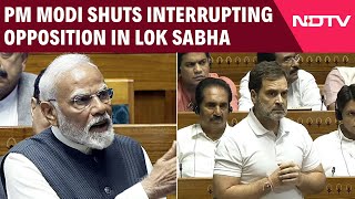 PM Modi Speech In Lok Sabha | “Jab Zayada Bukhar…”: PM Modi Shuts Interrupting Opposition