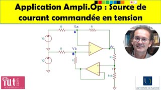 Application Ampli.Op : Source de courant de précision commandée en tension