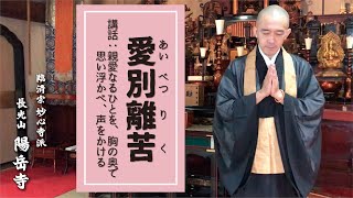 【講話】愛別離苦：親愛なるひとを、胸の奥で思い浮かべ、声をかける【愛語】