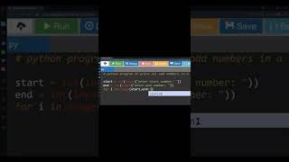 Python program to print all odd numbers in a range