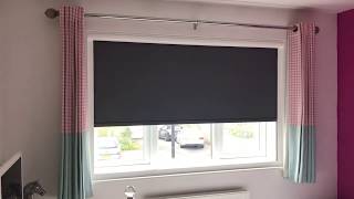 Blackout roller blind motorised for total darkness