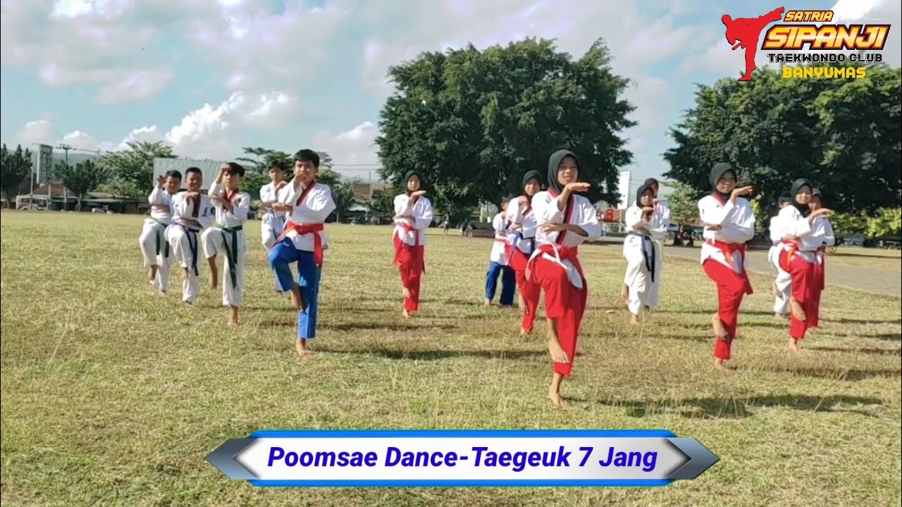 Poomsae Dance Taegeuk 7 Jang Satria Sipanji Taekwondo Club Youtube