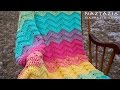 HOW to CROCHET DOUBLE SWEET RIPPLE - Baby Blanket Chevron Zig Zag Afghan Throw