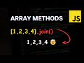 JavaScript Array.join() Method Explained | Join Array Elements into a String