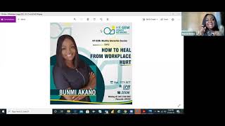 HR GEMs Interactive Session on How to Heal from Workplace Hurt by Bunmi Akano