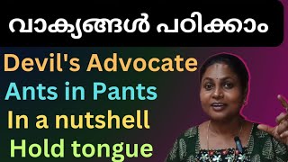 Learn Nine Famous English Idioms - നമുക്ക് കുറച്ച് പ്രത്യേക രീതിയിലുള്ള വാക്യങ്ങൾ പഠിക്കാം.