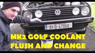 How to change the coolant on your Mk2 Golf (including flush)