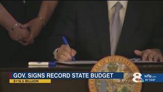 DeSantis signs off on largest budget in Florida history