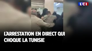 L'arrestation en direct qui choque la Tunisie