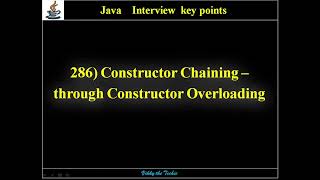 286. Constructor Chaining – through Constructor Overloading