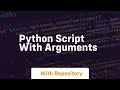 python script with arguments