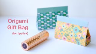 How to fold Origami Lipstick Gift Bag (Li Kim Goh)