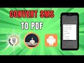 How to Export Text Messages From Android to Pdf
