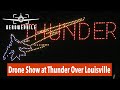 Nighttime Drone Show at Thunder Over Louisville - Celebrating the 150th Kentucky Derby -  20Apr24