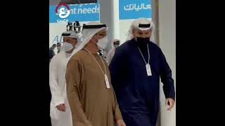 الشيخ محمد بن زايد يصل إلى معرضي "آيدكس ونافدكس 2021"