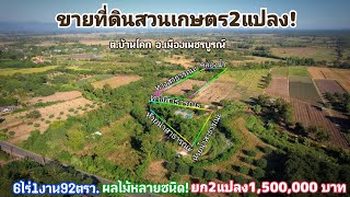 ขายที่ดินสวนเกษตร2แปลง+ไฟฟ้า,น้ำพร้อม/Land for sale phetchabun thailand.