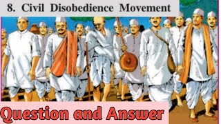 8th History lesson 8. Civil Disobedience movement. Question and Answers.