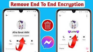 How To Remove End To End Encryption In Messenger (Update Method) ||