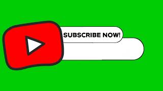 YouTube SUBSCRIBE BUTTON ANIMATION | Green screen animation | SUBSCRIBE Green screen