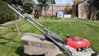 Petrol Lawnmower Honda HR173 - First Cut 2021 Part 1