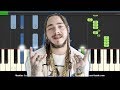 Post Malone Better Now Easy Piano Keyboard Tutorial w Chords