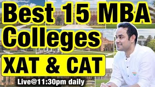 Best MBA Colleges Through CAT & XAT | Fee | Placements | ROI | 70 To 99 Percentile | Best BSchool