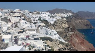 Familia Colmenares Cruz en Santorini, Grecia