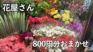 花屋さんで800円分おまかせ